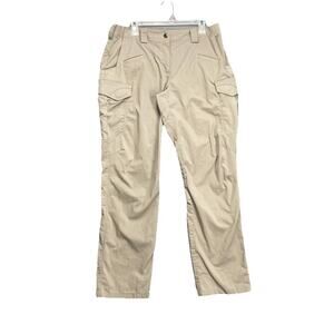 Women’s 5.11 Tactical Fast Tac Cargo Pants Ripstop Utility Sz 14 Khaki Police